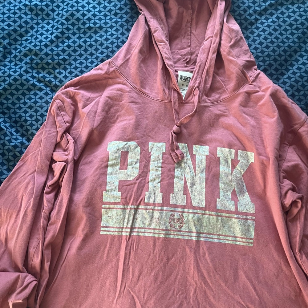 Pink Hoodie with Logo